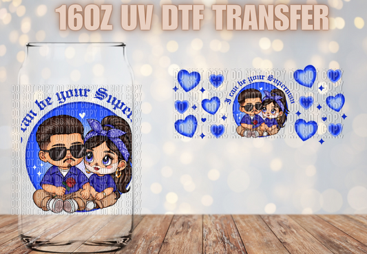 Your superman blue UV DTF Wrap