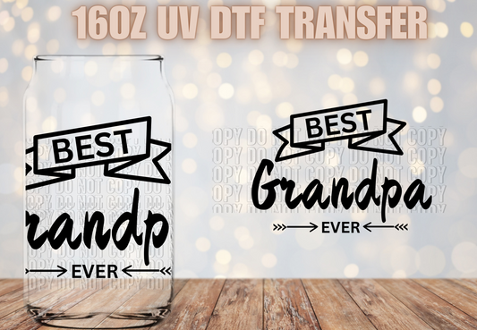 Best Grandpa decal UV DTF