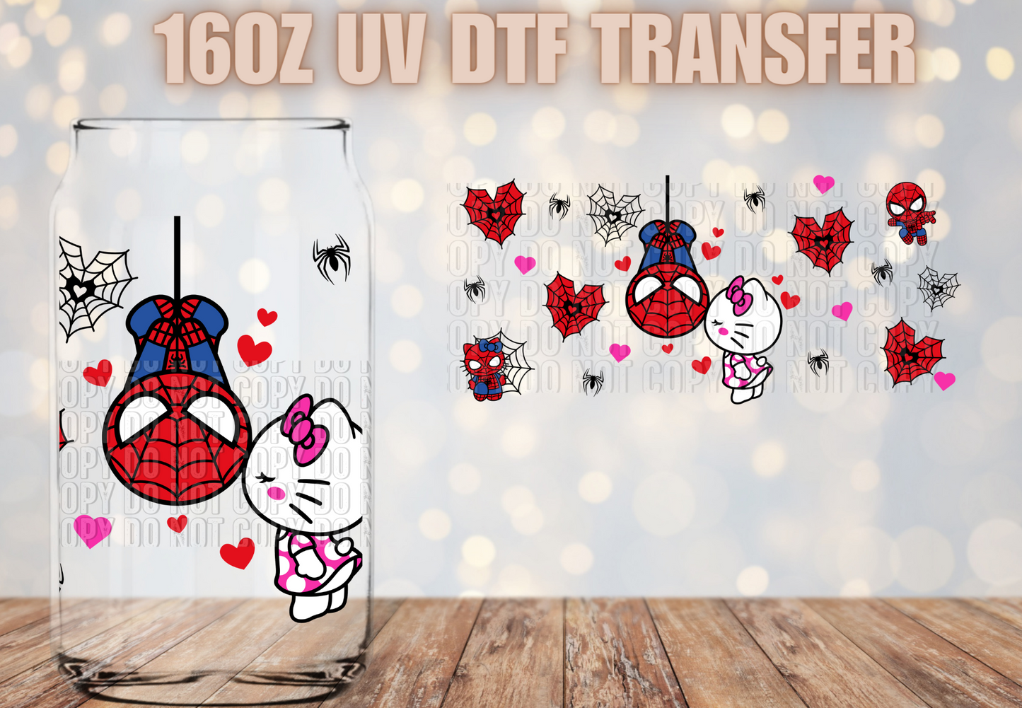 Spider Gatita Love UV DTF