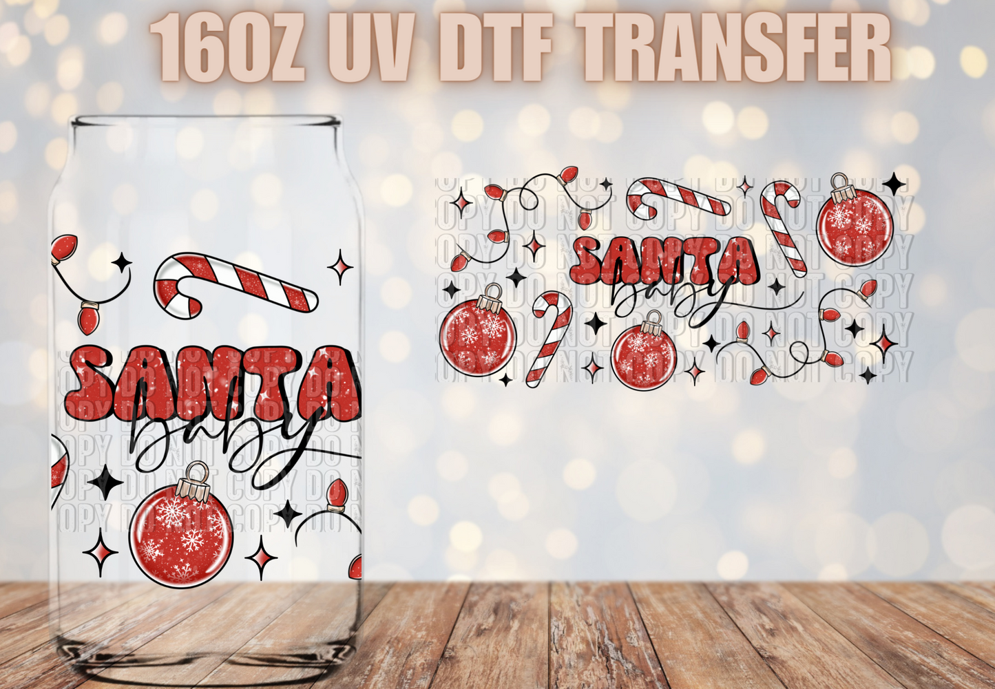 Santa Baby UV DTF