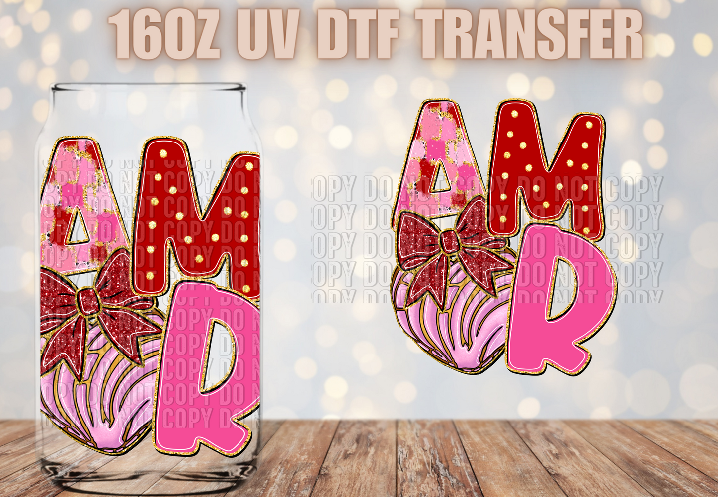 AMOR UV DTF DECAL