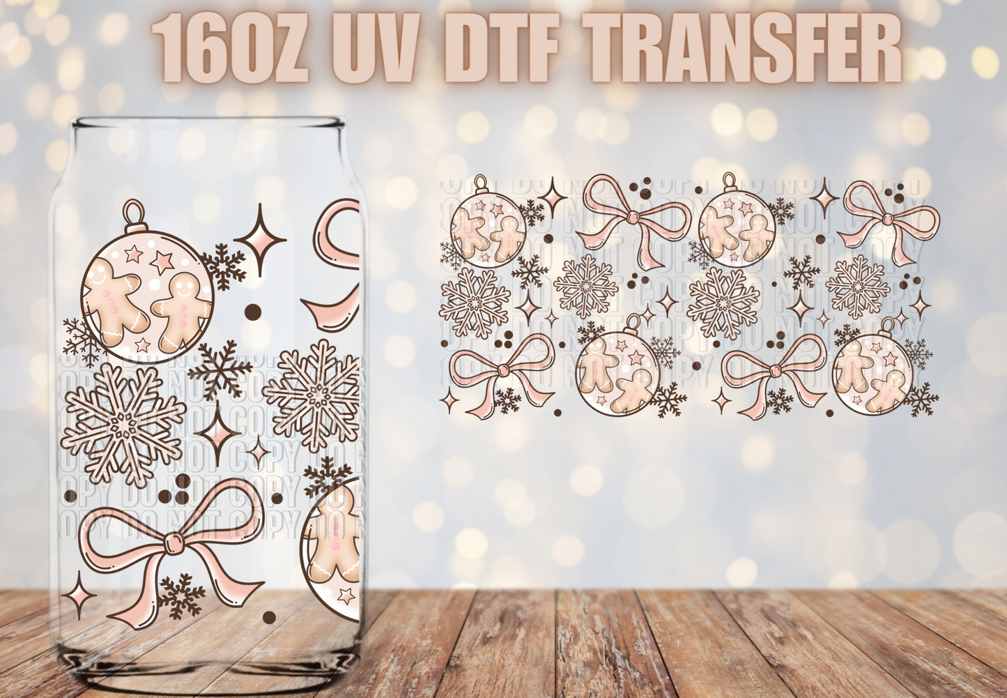 Coquette ornaments UV DTF