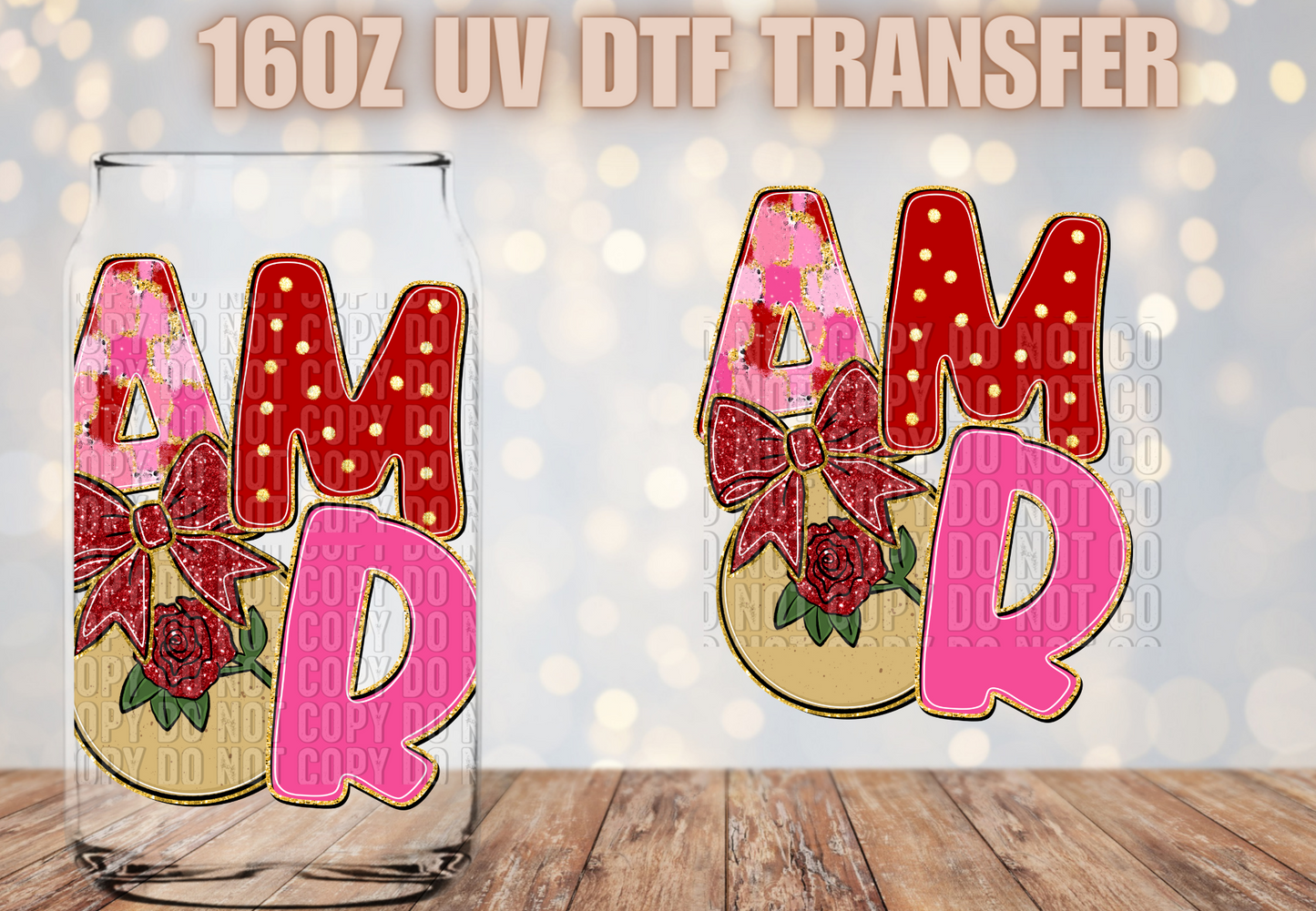 AMOR UV DTF DECAL