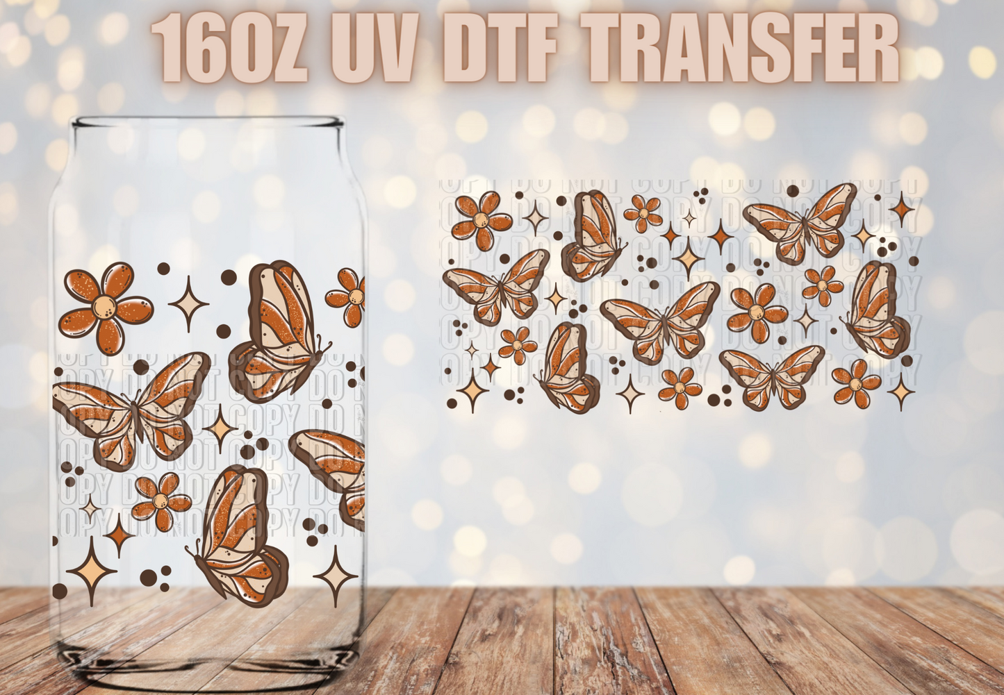 Fall Butterflies UV DTF