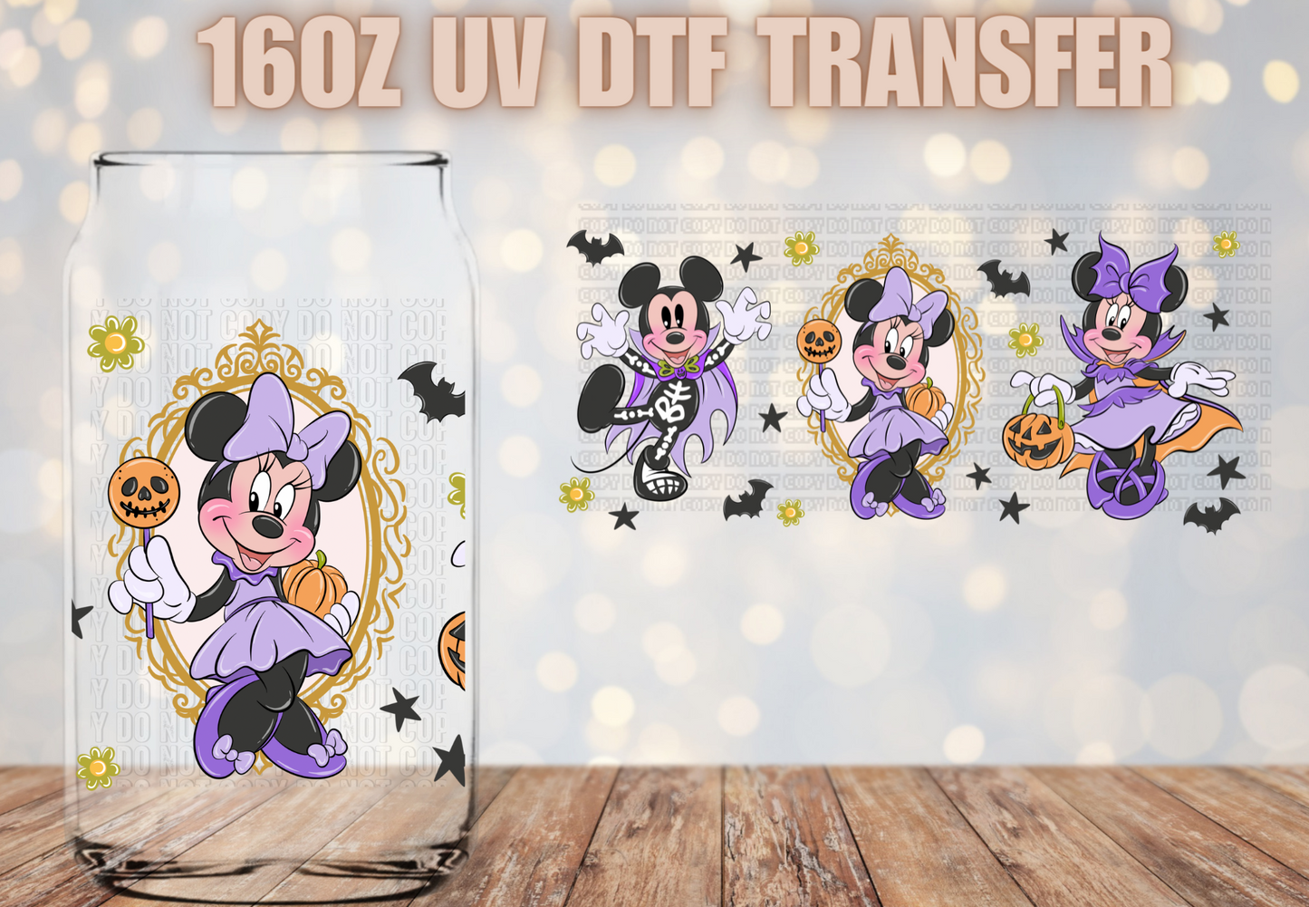Spooky Mice UV DTF