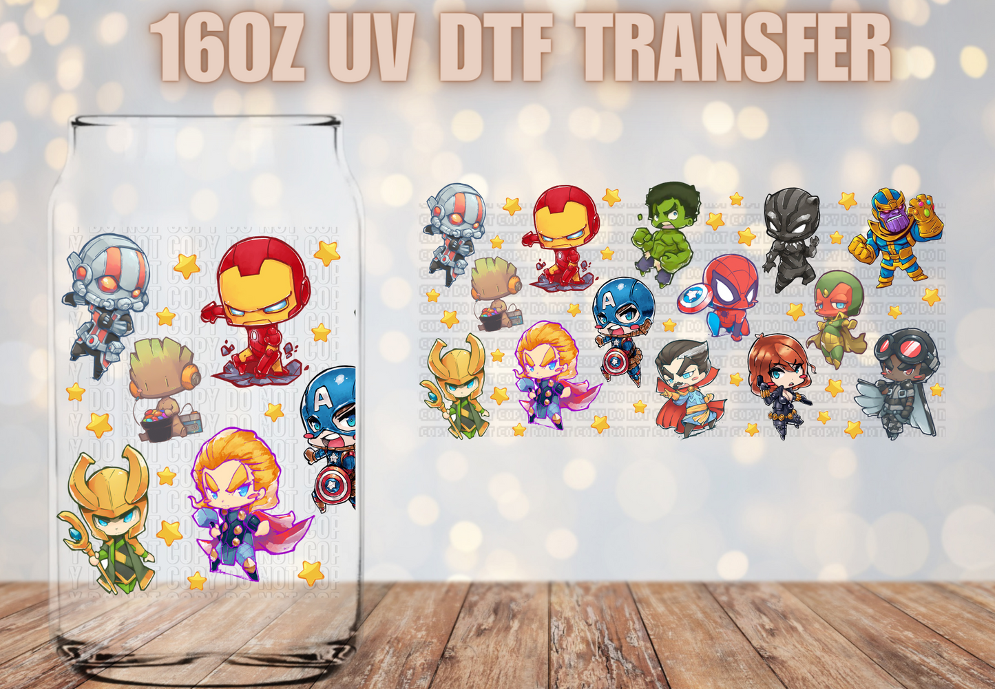 Superhero's UV DTF