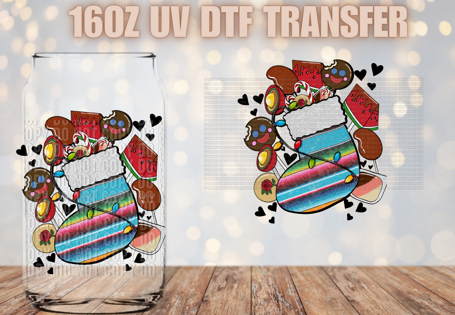 Bota De Dulces UV DTF DECAL