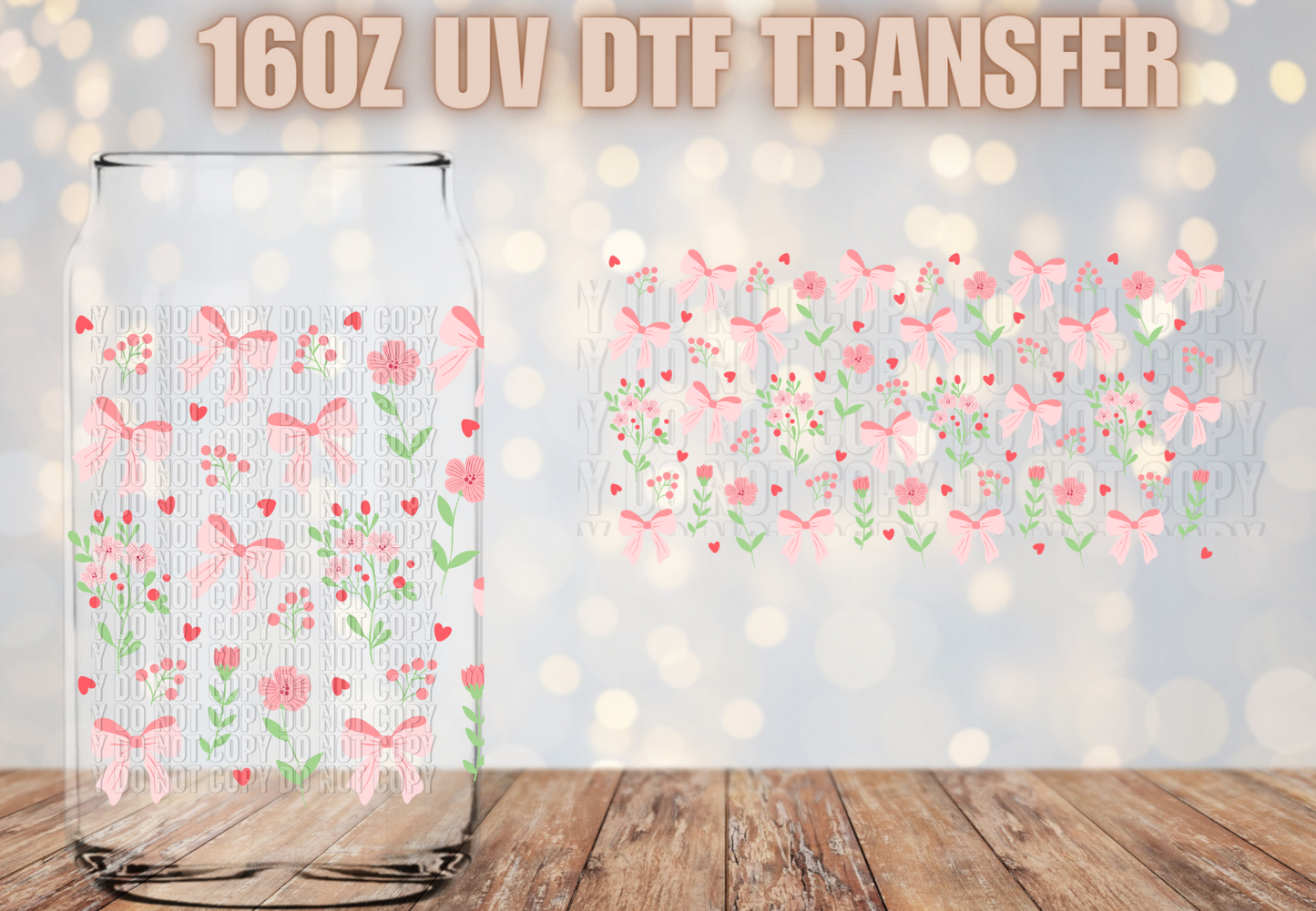 Spring Coquette florals UV DTF