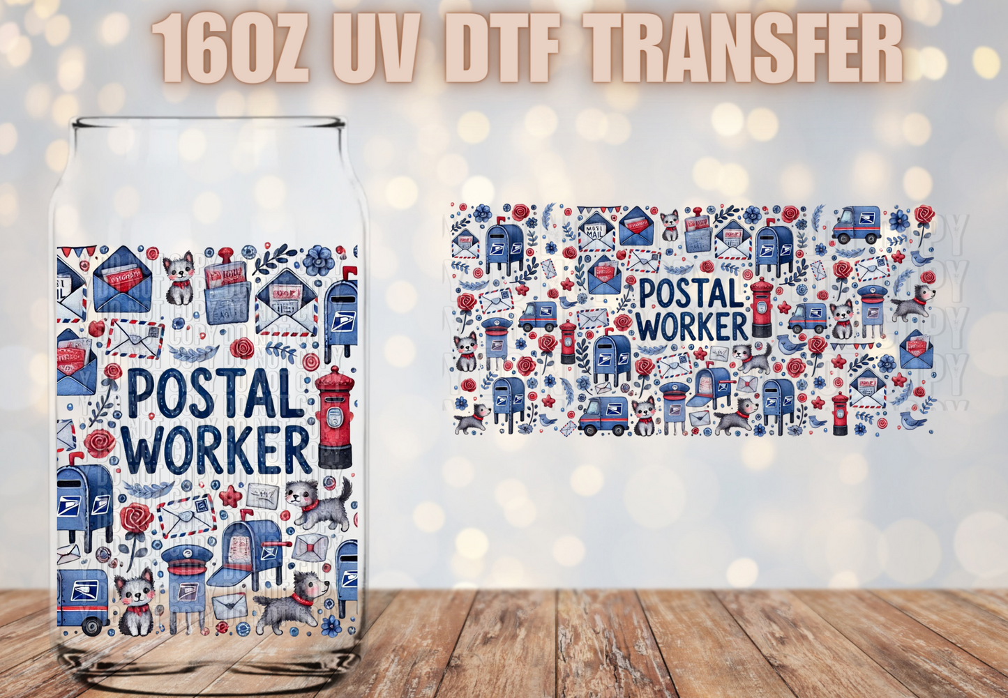 Postal Worker UV DTF