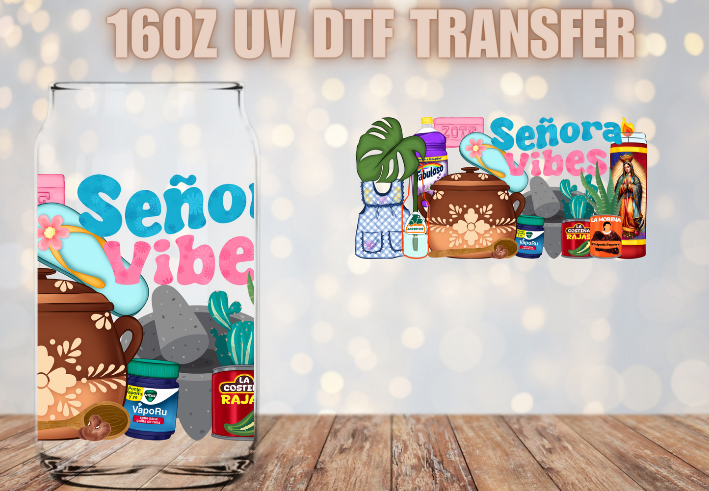Senora Vibes UV DTF Wrap