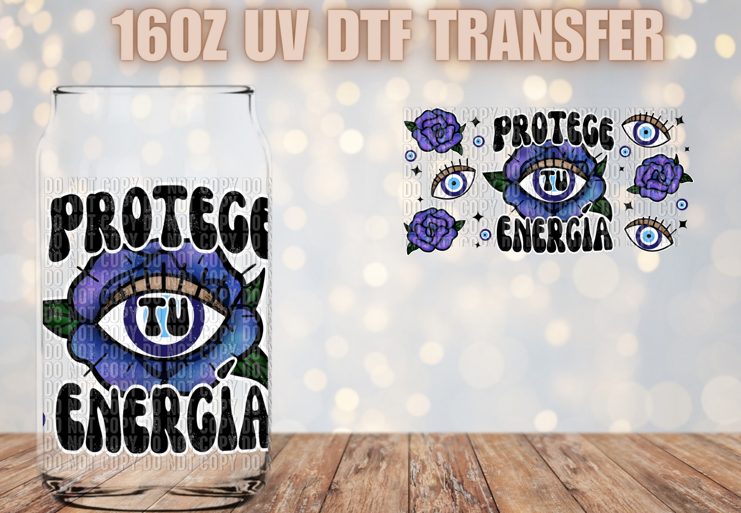Protege tu energia UV DTF Wrap