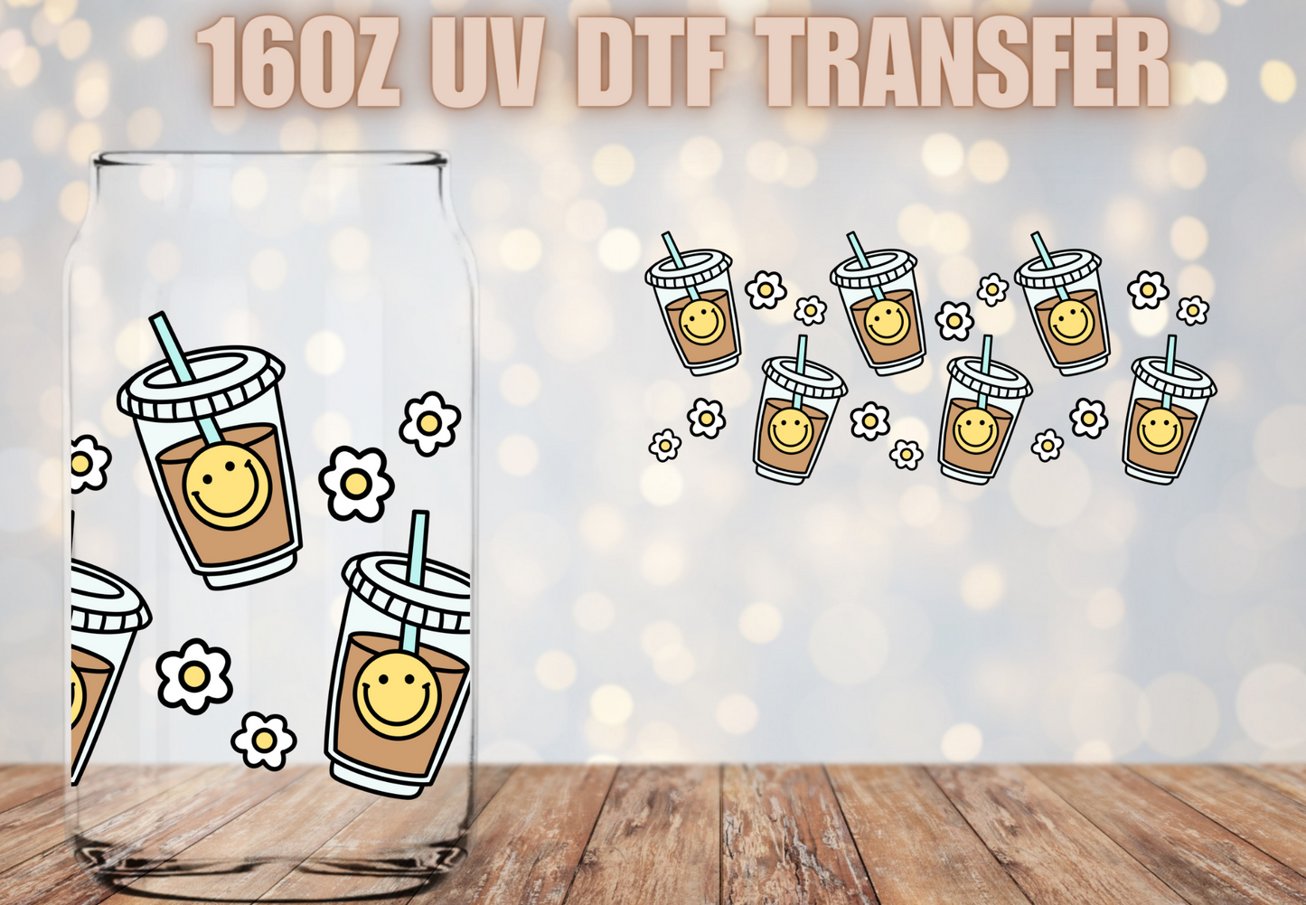 Happy Lattes UV DTF Wrap