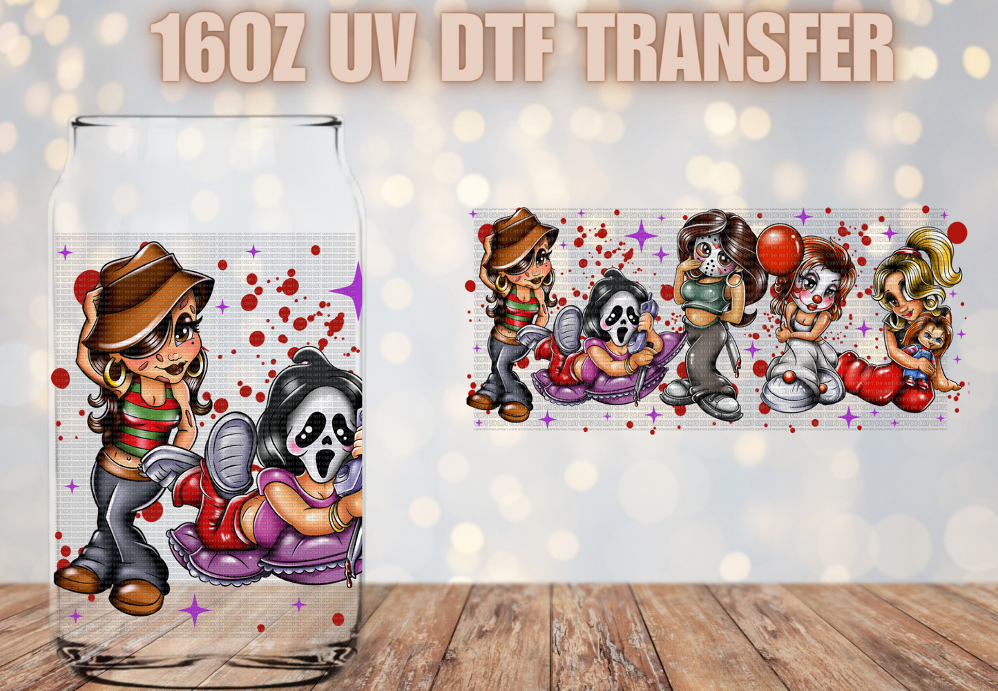 Spooky Girls UV DTF