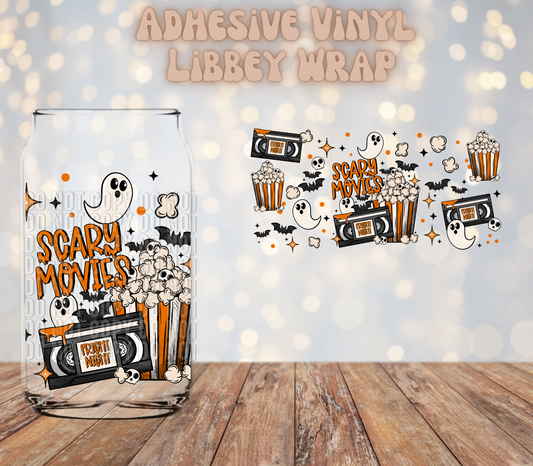 Scary Movies 16oz Libbey Wrap