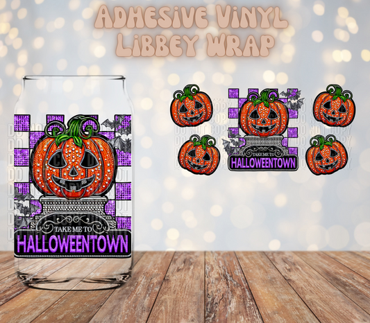 Take me to Halloweentown 16oz Libbey Wrap
