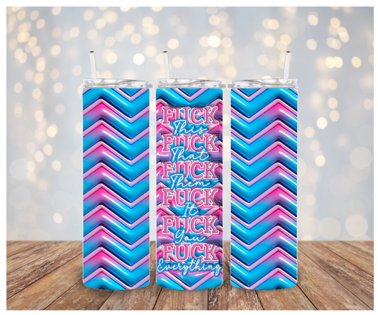 3D F Everything Vinyl Wrap