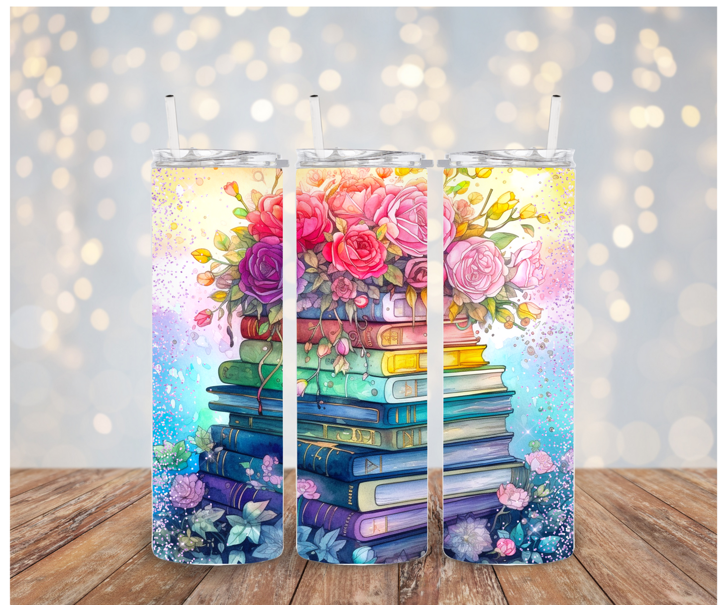 Floral Books Vinyl Wrap