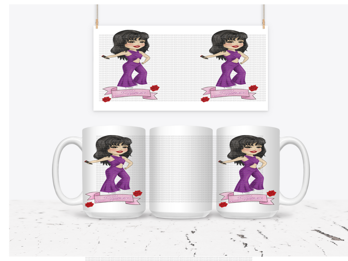 Selena Mug wrap