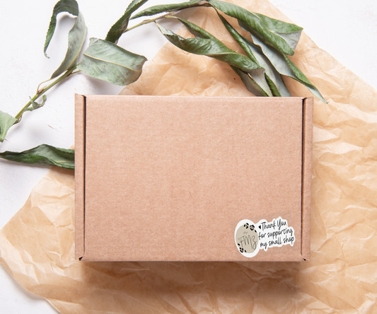 Thank you for supporting my small shop (with your logo) Sticker