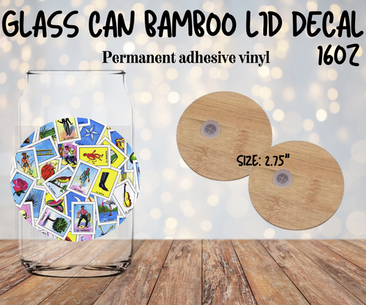 Loteria Bamboo Lid Decal