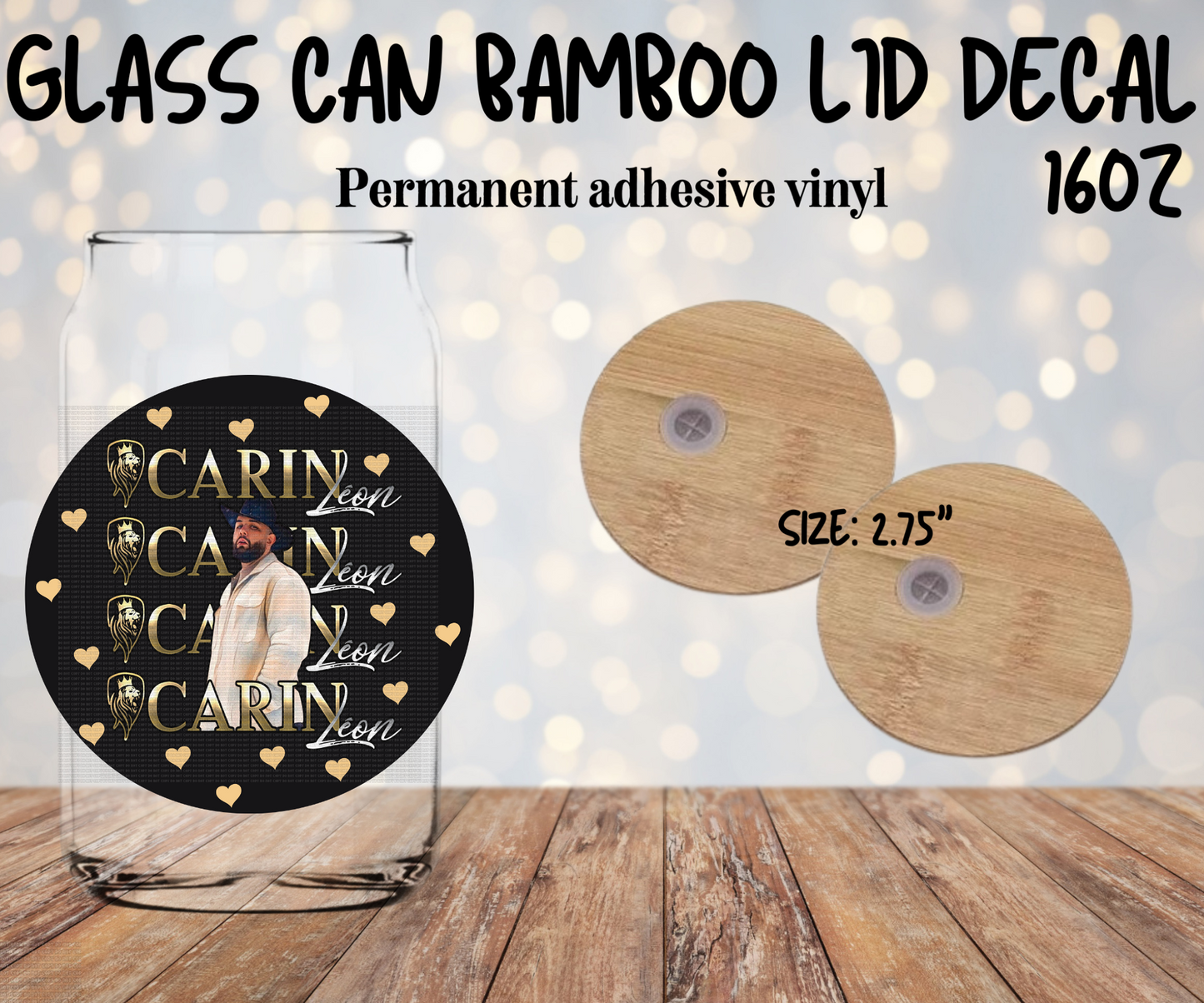 Carin Bamboo Lid Decal