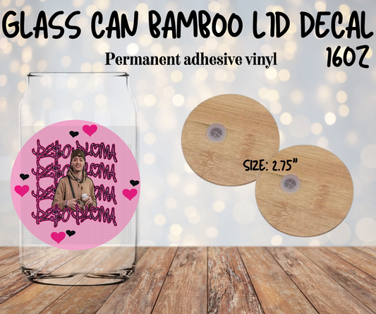 Peso Pluma name pink Lid Decal