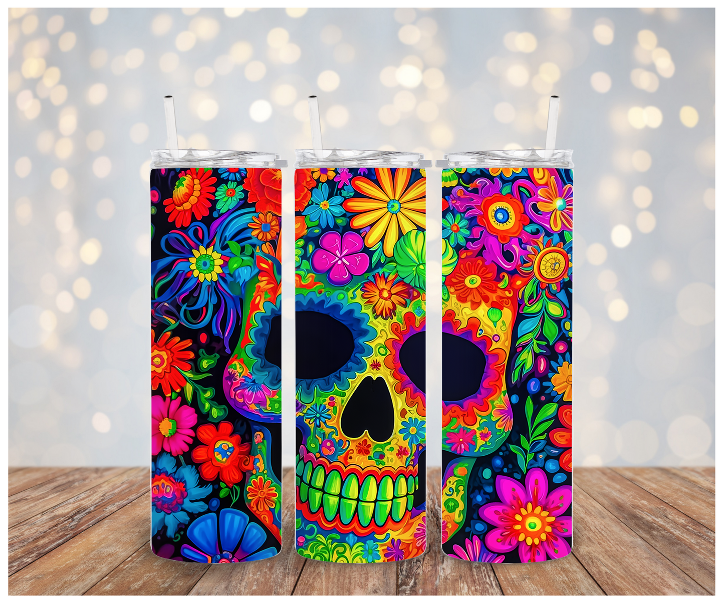 Colorful Skull Sublimation Transfer