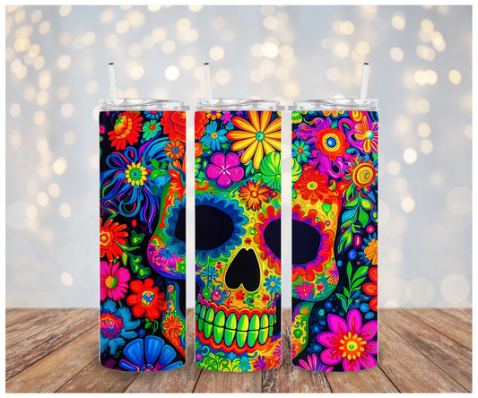 Colorful Skull Sublimation Transfer