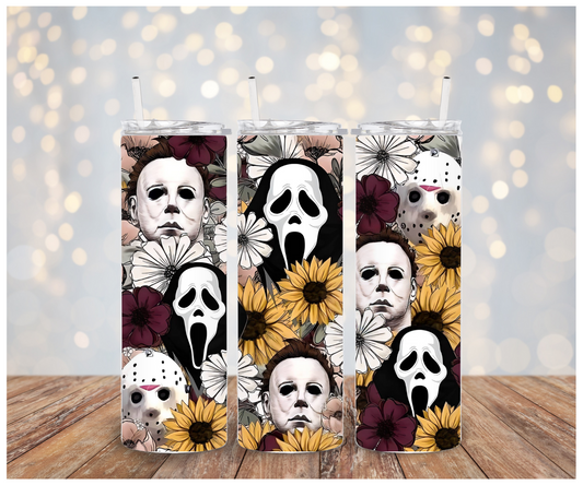 Floral Scary Characters Sublimation Transfer