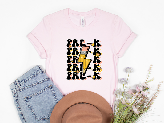 Pre K Lightning pencil HTV