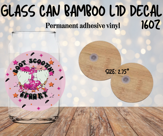 Boot Scootin Spooky Lid Decal