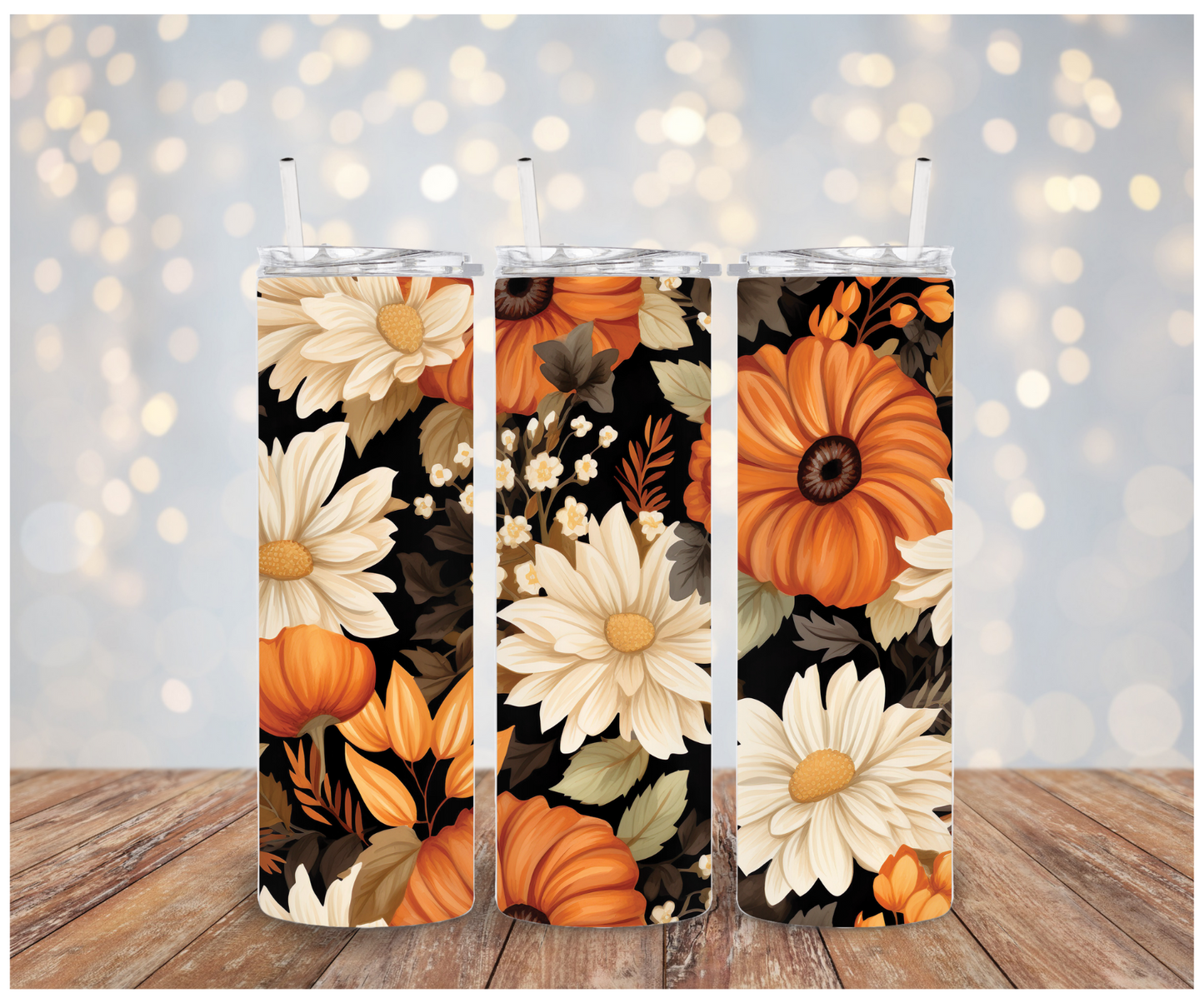 3D Fall Floral Sublimation Transfer