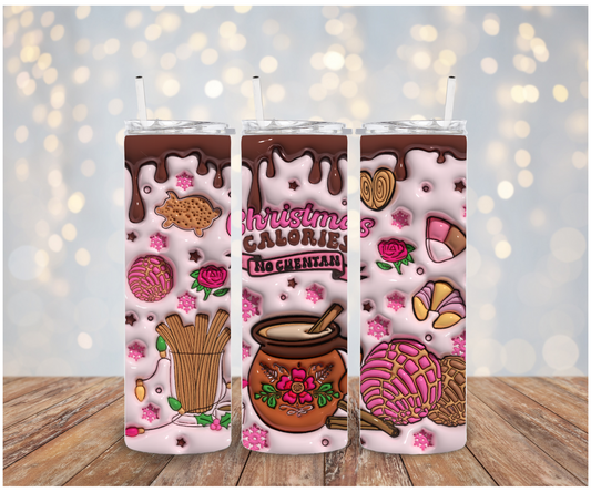 3D Christmas calories no cuentan Vinyl Wrap