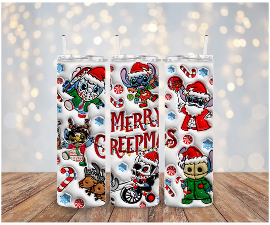 3D Merry Creepmas Vinyl Wrap