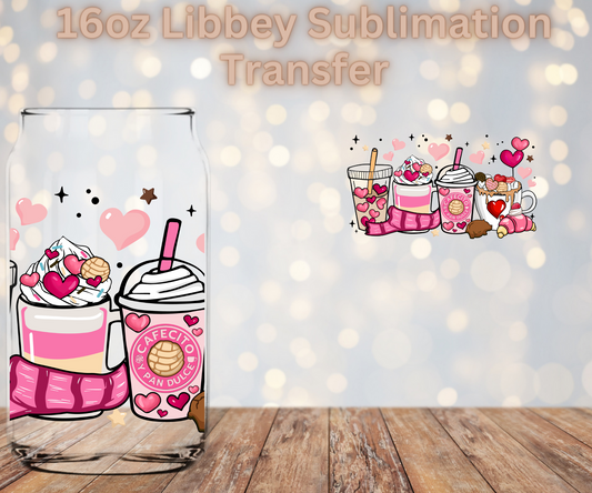 Cafesito Y chisme Vday Sublimation Transfer