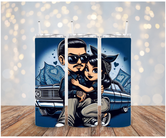Cholo Couple #2 Adhesive Vinyl Wrap