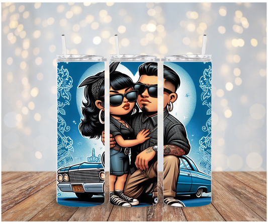 Cholo Couple #1 Adhesive Vinyl Wrap