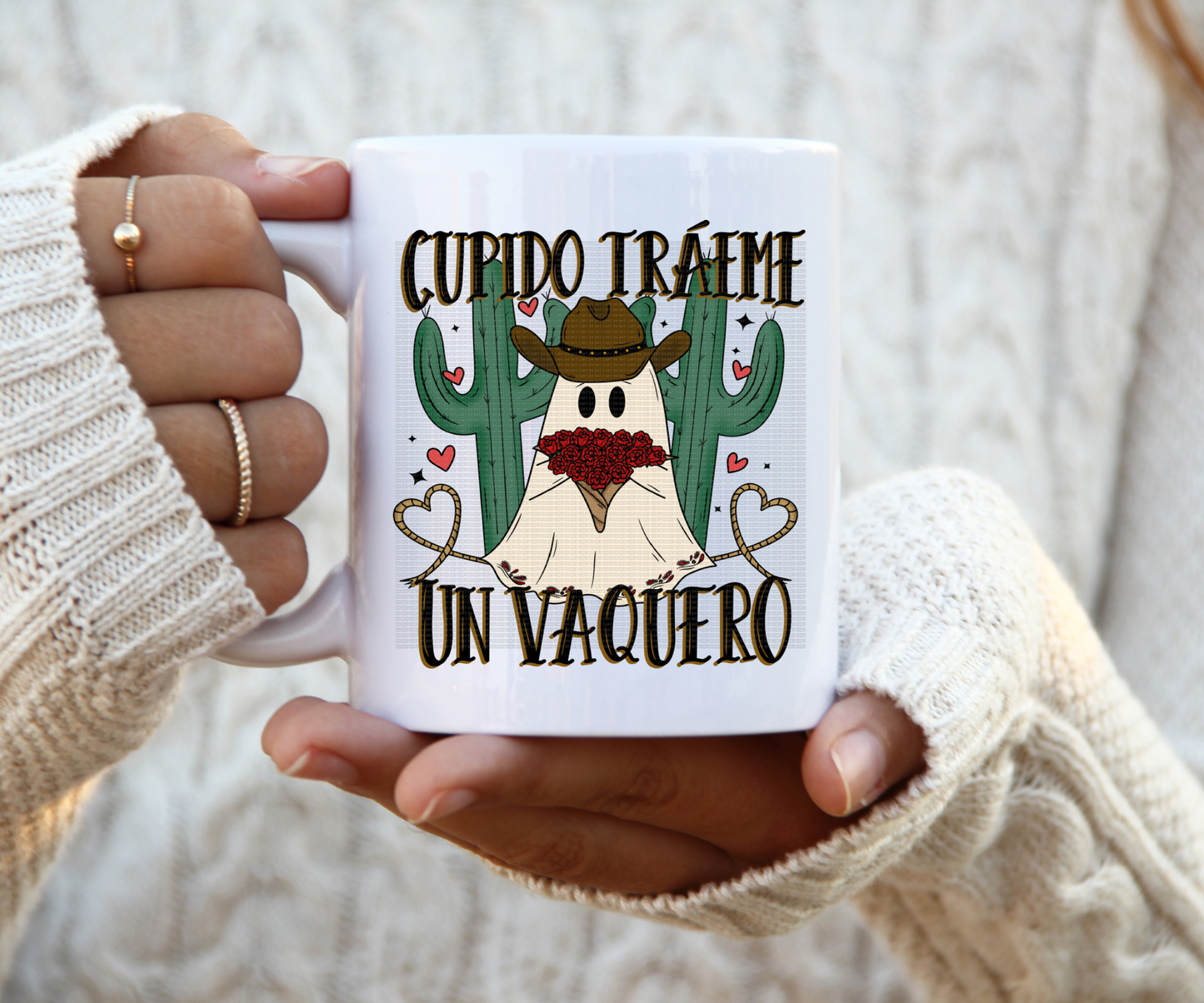 Cupido traime un vaquero Mug wrap