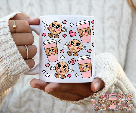 Half Latina half cafecito Mug wrap