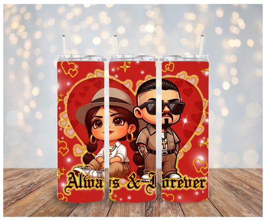 Always and forever red&gold Sublimation Transfer