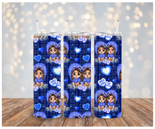 Smile now cry later blue Adhesive Vinyl Wrap