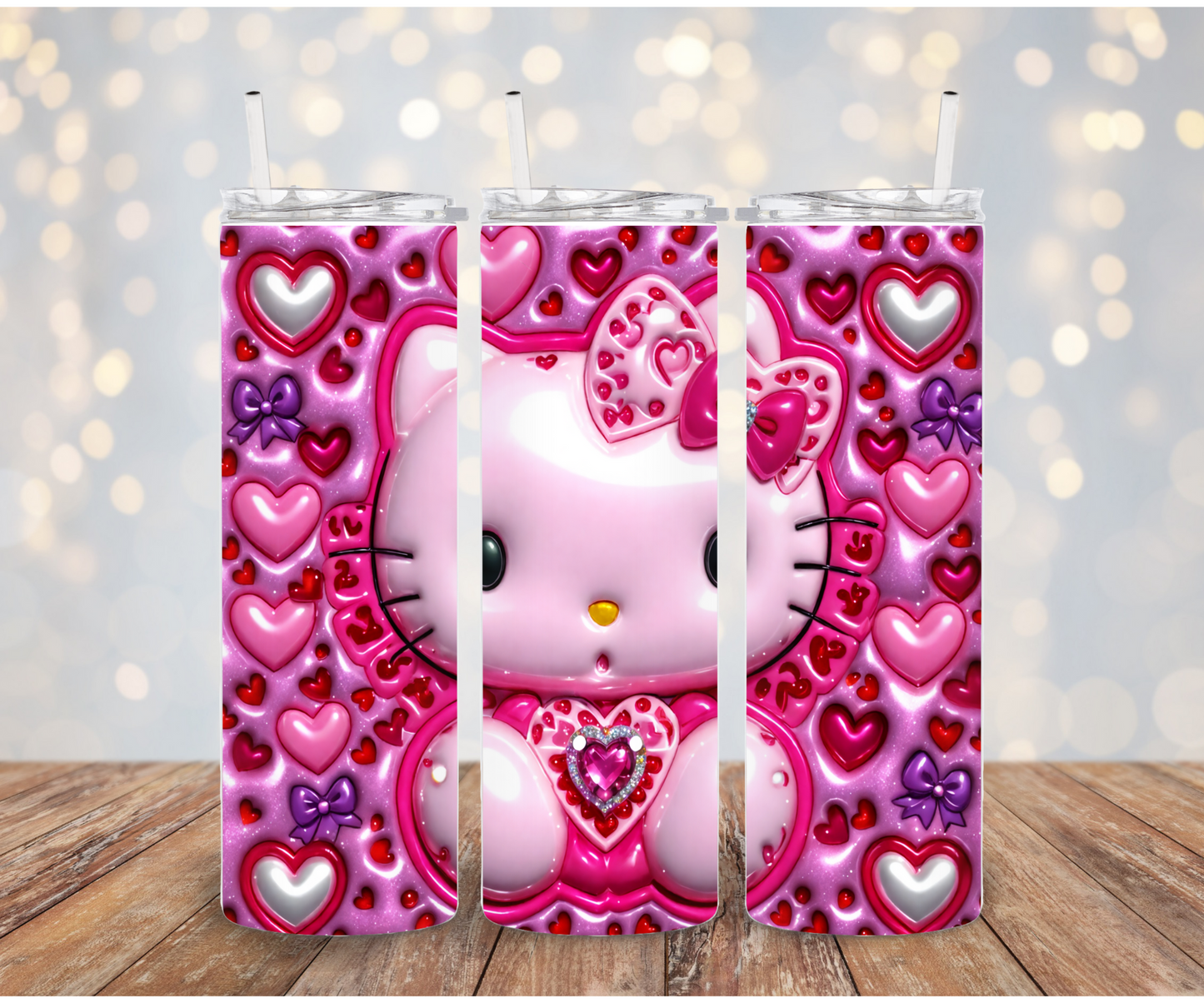 Hot Pink Kitty Sublimation Transfer
