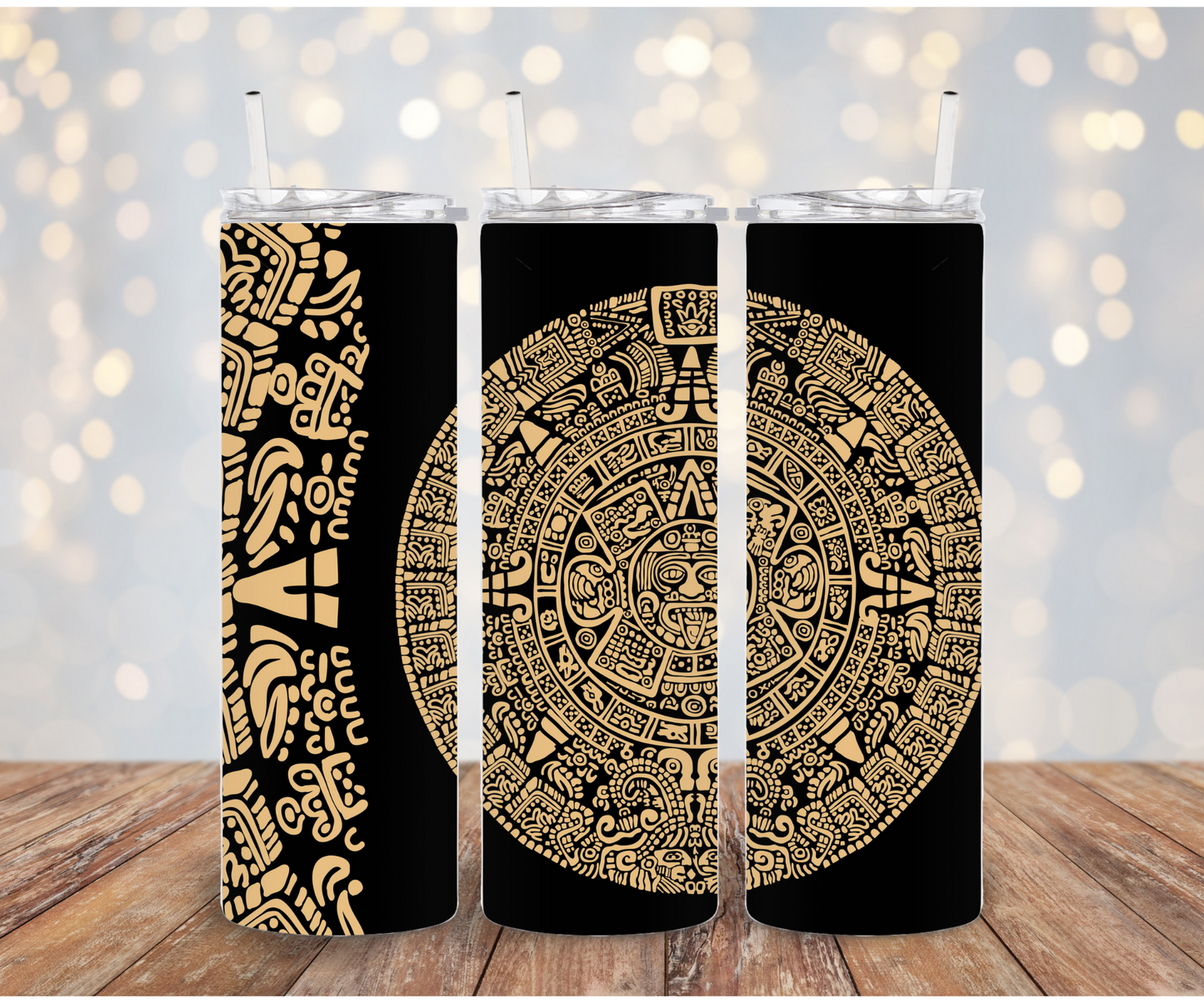 Gold Blk Aztec Sublimation Transfer