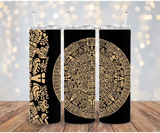 Gold Blk Aztec Sublimation Transfer