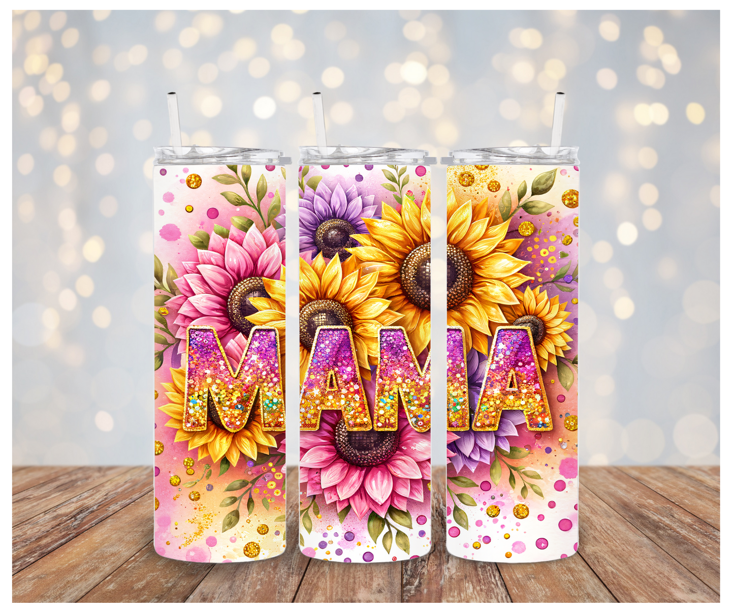 Sparkle Mama sunflower Sublimation Transfer