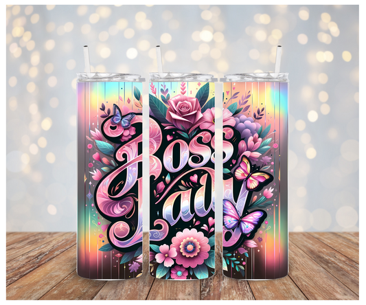 Boss Lady Tumbler transfer