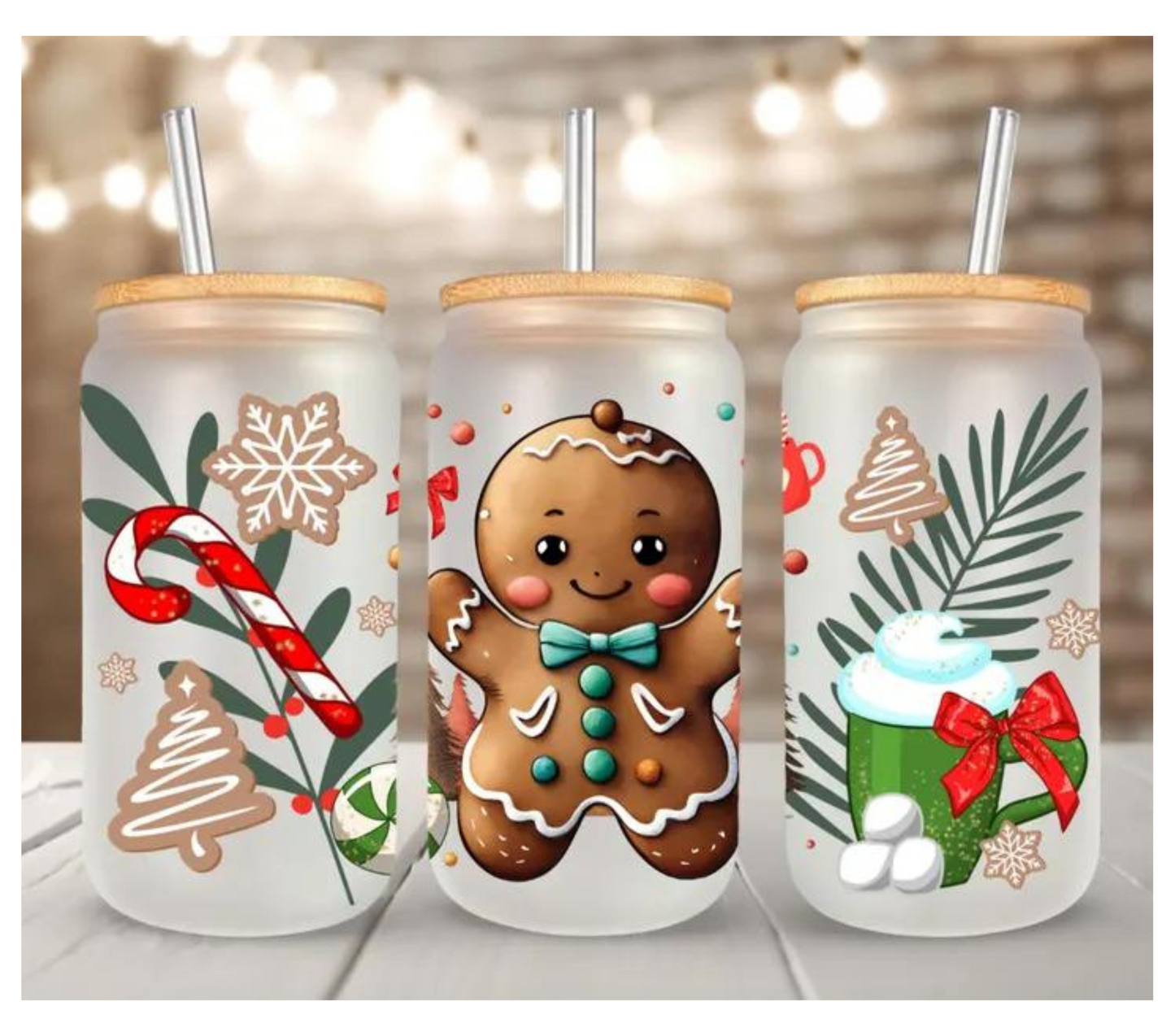 Cute gingerbread UV DTF