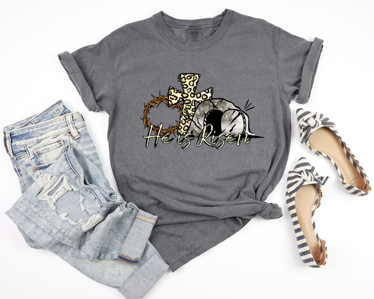 He is risen crown - Clear Film Screen Print