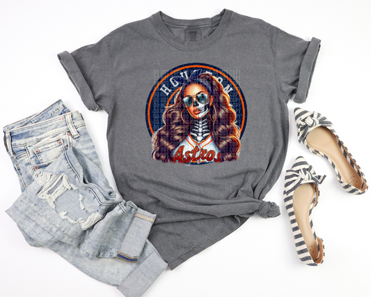 Astros Skellie Girl - DTF transfer