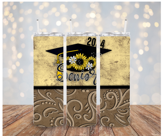 Senior 24 sunflowers Vinyl Wrap